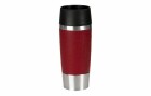 Emsa Thermobecher Travel Mug 360 ml, Rot, Material: Edelstahl