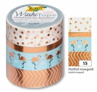 FOLIA     FOLIA Washi Tape I 26415 roségold, 4x5 m, Kein