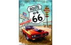 Nostalgic Art Haftmagnet Route 66 1 Stück, Mehrfarbig, Detailfarbe