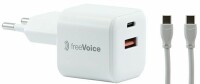 freeVoice Schnellladegerät 35W Set (Ladegerät & Ladekabel USB-C