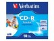 Verbatim CD-R 0.7 GB, Jewelcase (10 Stück), Medientyp: CD-R