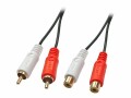 LINDY Premium - Audioverlängerungskabel - RCA x 2 männlich