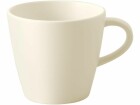 Villeroy & Boch Kaffeetasse Manufacture Rock 220 ml, 6 Stück, Crème/Weiss