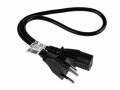 FURBER.power Netzkabel C13-T12 0.5 m Schwarz, Anzahl Leiter: 3