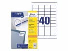 Avery Zweckform Universal-Etiketten 48.5 x 25.4 mm, 220 Blatt, Klebehaftung