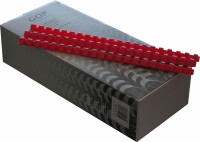 GOP Plastikbinderücken 020738 12mm, rot 100 Stück