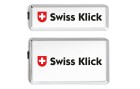 Swiss Klick Kennzeichenhalterset Hochformat Chrom Glanz, Material