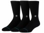 STANCE Socken Icon Schwarz 3er-Pack, Grundfarbe: Schwarz