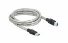 DeLock USB 3.1-Kabel Metalmantel USB A - USB B