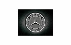 Nostalgic Art Haftmagnet Mercedes Benz Logo 1 Stück, Grau/Schwarz/Weiss