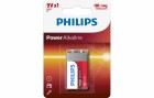 Philips Batterie Power Alkaline 9V 1 Stück, Batterietyp: 9V