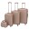 Bild 0 vidaXL Vierteiliges Hartschalen-Trolley-Set Champagner