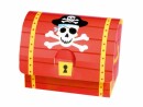 Amscan Geschenkboxen mit Deckel Pirat, Rot, Material: Papier