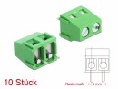 DeLock Terminalblock 2Pin, 5.00mm, 12A Lötversion, 10Stück