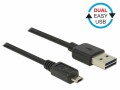 DeLock USB 2.0-Kabel EASY-USB USB A - Micro-USB B