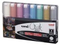 Uni Kreidemarker uni Chalk 8 mm 8 Stück, Strichstärke