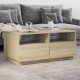 vidaXL Couchtisch mit LED-Leuchten Sonoma-Eiche 90x49x40 cm