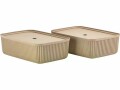 Zone Denmark Aufbewahrungsbox Pulp L 2 Stück, Beige, Materialtyp