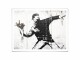 Trenddeko Poster Banksy ? Der Blumenwerfer 100 x 80