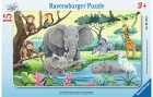 Ravensburger Puzzle Tiere Afrikas, Motiv: Tiere, Altersempfehlung ab: 3