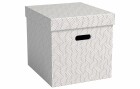 VON Archivschachtel Cube 29 l, 3 Stück, Weiss, Breite