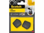 3M Stuhlbeingleiter Ø 25 mm, Schwarz, 2er Pack, Breite