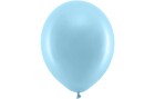 Partydeco Luftballon Uni Rainbow Pastel 10 Stück, Hellblau,