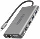 SITECOM   USB-C Multi-Port Hub  HDMI,VGA - CN-390    6x USB-A, LAN, SD,mSD USB-C PD