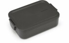 Brabantia Lunchbox Make & Take 1.1 l, Dunkelgrau, Materialtyp
