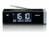 Lenco DAB+ Radiowecker CR-640BK Bluetooth 5.0, LCD-Display
