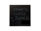Bi-Office Magnethaftendes Glassboard 48 cm x 48 cm, Schwarz