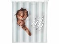 Wenko Duschvorhang Cute Cat 180 x 200 cm, Breite