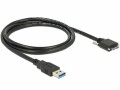 DeLock USB 3.0-Kabel verschraubbar USB A - Micro-USB B 1 m