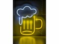 Vegas Lights LED Dekolicht Neonschild Bier 27 x 30 cm