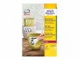 Avery Zweckform Universal-Etiketten 70 x 37 mm, 20 Blatt, Klebehaftung