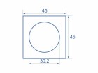 DeLock Easy 45 Modulblende Loch-Ausschnitt Ø 30.2mm 5 Stück