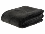 COCON Decke Fleece Sherpa 150 x 200 cm, Anthrazit-Weiss