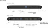 ICY Box USB-C Triple DockingStation IB-DK2116-C 4K, 2xHDMI & 1xDP
