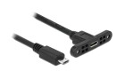 DeLock USB 2.0-Kabel Micro-USB B - Micro-USB B