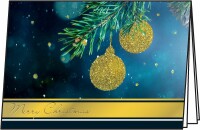 SIGEL     SIGEL Weihnachts-Karte/Couvert A6/A5 DS065 220+100g, Glitter