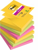 POST-IT Super Sticky Z-Notes R330-6SS-CARN 3-farbig 6x90 Blatt