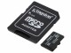 Image 1 Kingston 8GB microSDHC Industrial C10 A1