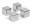 Bild 0 Trendform Haftmagnet Cube Silber, 4 Stück, Detailfarbe: Silber