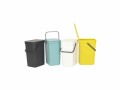 Brabantia Recyclingbehälter Sort & Go 12 l, Dunkelgrau, Material