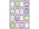 Herma Stickers Sticker Ostern Bunte Eier, Verpackungseinheit: 48 Stück