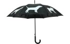 Esschert Design Schirm Reflektor Hunde Grau/Schwarz, Schirmtyp: Langschirm