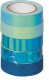 HEYDA     Deko-Tape blau - 203584516 4x12mmx5m/1x12mmx2m