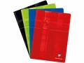 Clairefontaine Schulheft 40 Blatt, A4, 4 mm kariert, assortiert