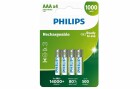 Philips Akku Akku Rechargeable AAA 4 Stück, Spannung: 1.2