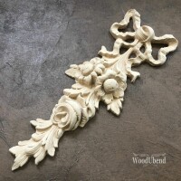 WoodUbend Holzornament - Blumengirlande hochkant